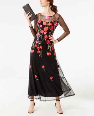 I.N.C. Petite Embroidered Maxi Dress, Created for Macy's ...