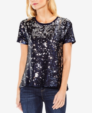 UPC 039374226327 product image for Two By Vince Camuto Sequined T-Shirt | upcitemdb.com