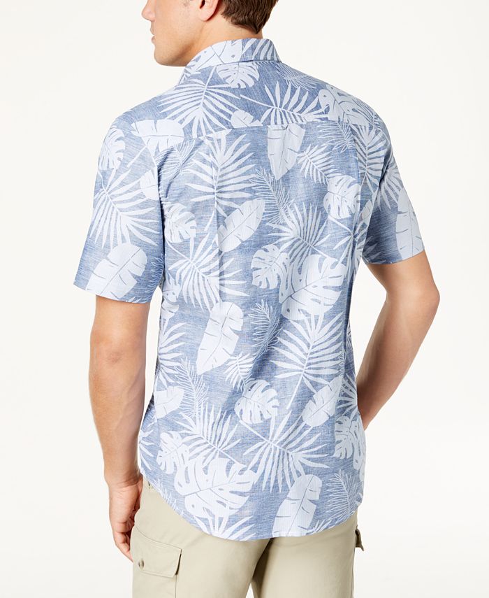 Club Room Men's Reverse Floral-Print Shirt, Created for Macy's - Macy's