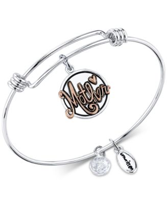 Unwritten Two-Tone "Mother, Thank you for all you do" Adjustable Bangle ...