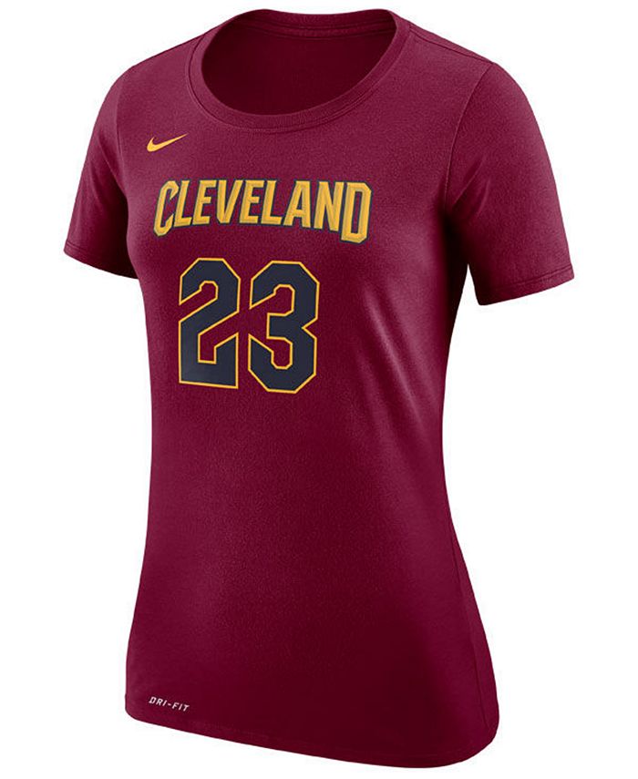 Nike Women's LeBron James Cleveland Cavaliers Name & Number Player T ...
