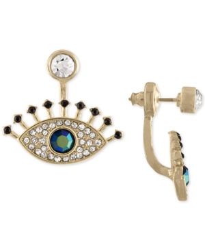 Rachel Rachel Roy Gold-Tone Multi-Stone Eye Jacket Earrings