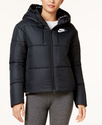 nike black padded jacket