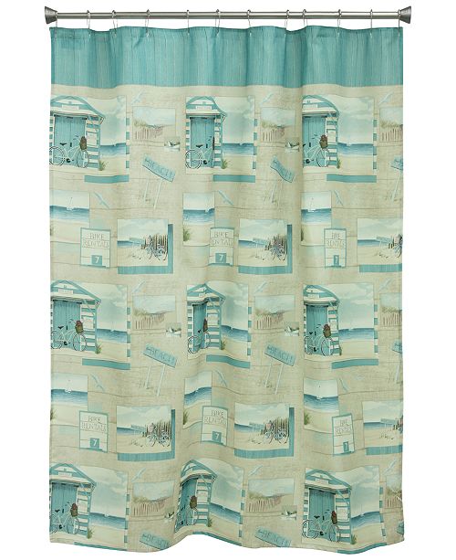 Bacova Beach Cruiser 70 X 72 Graphic Print Shower Curtain