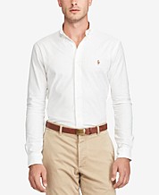 In partner blouse Polo Ralph Lauren White Mens Casual Button Down Shirts & Sports Shirts -  Macy's