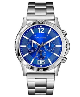 Caravelle - Men's Chronograph Stainless Steel Bracelet Watch 44mm