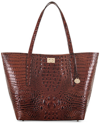 Brahmin Annika Melbourne Extra-Large Embossed Leather Tote - Handbags & Accessories - Macy&#39;s