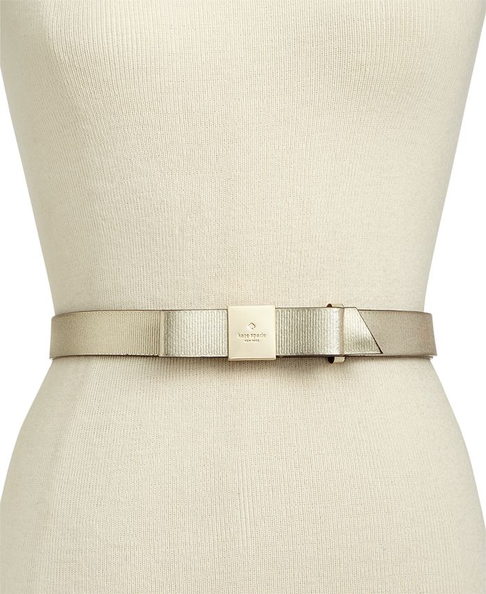 kate spade new york Bow Leather Belt Macy's
