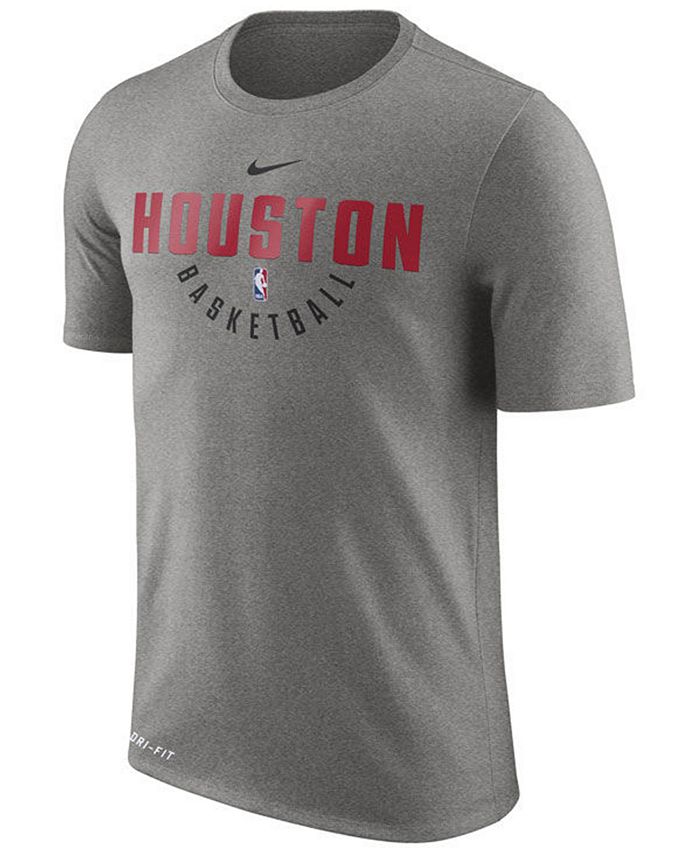 Nike Men's Houston Rockets Dri-FIT Cotton Practice T-Shirt - Macy's