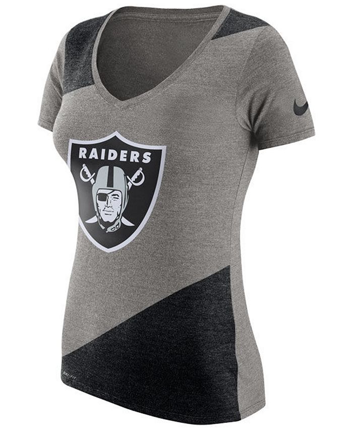 Nike Women's Oakland Raiders Dri-FIT V T-Shirt & Reviews - Sports Fan ...