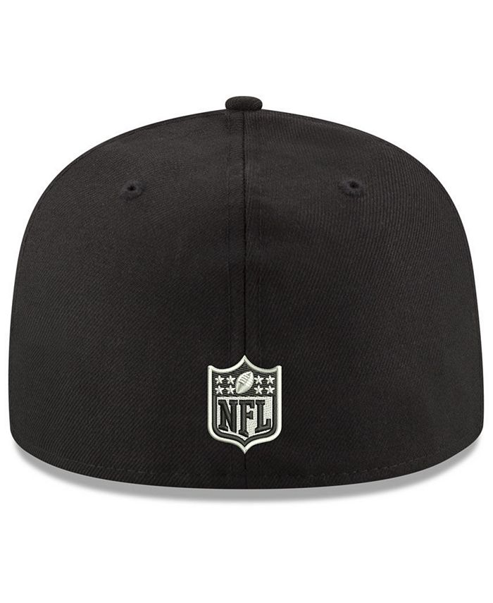 New Era Seattle Seahawks Black And White 59FIFTY Fitted Cap - Macy's