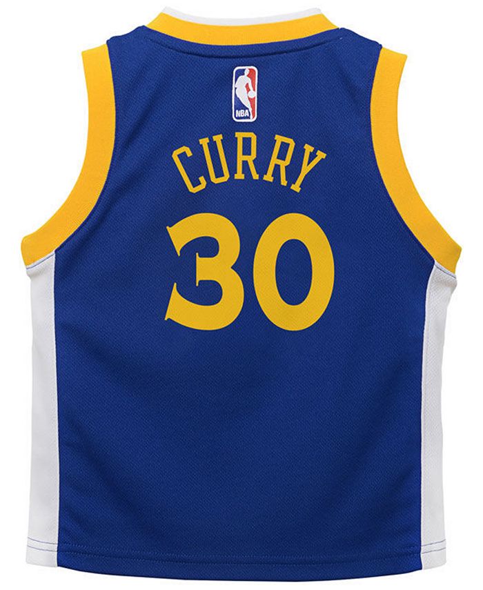 Nike Stephen Curry Golden State Warriors Icon Replica Jersey, Little ...