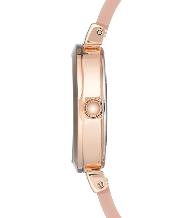 Anne Klein Women's Light Pink Bangle Bracelet Watch 30mm - Macy's