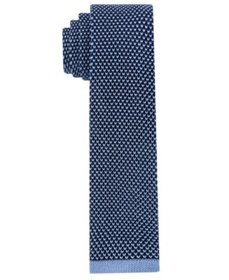Tommy Hilfiger Men's Unsolid Solid Flat Bottom Skinny Silk Tie - Macy's