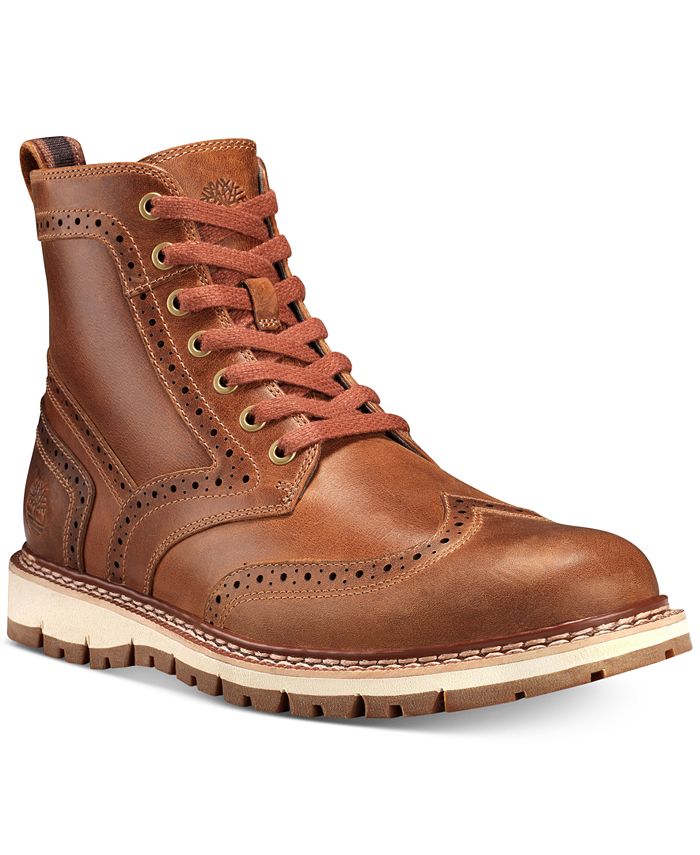 Timberland Men's Britton Hill Wingtip Boots - Macy's