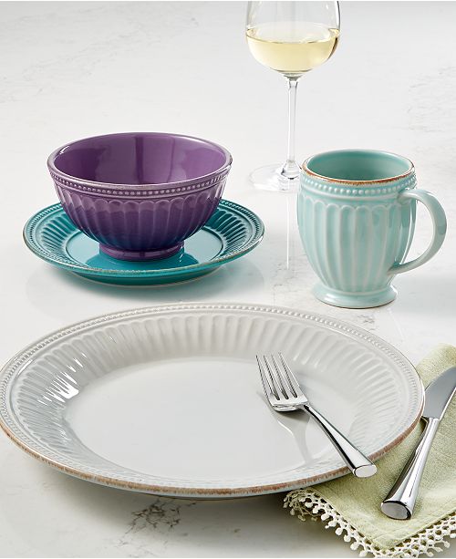 Lenox French Perle Groove Collection & Reviews Dinnerware Dining & Entertaining Macy's