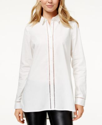 Armani Exchange - Ladder-Trim Shirt