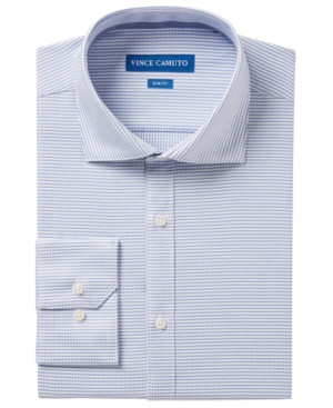 VINCE CAMUTO MEN'S SLIM-FIT COMFORT STRETCH PRINT DRESS SHIRT
