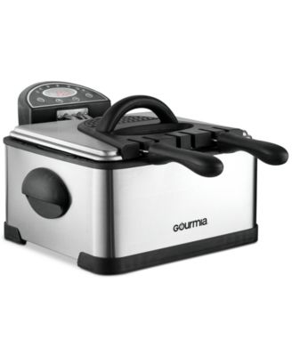 Gourmia - GDF500 Triple-Basket Electric Deep Fryer with Digital Timer