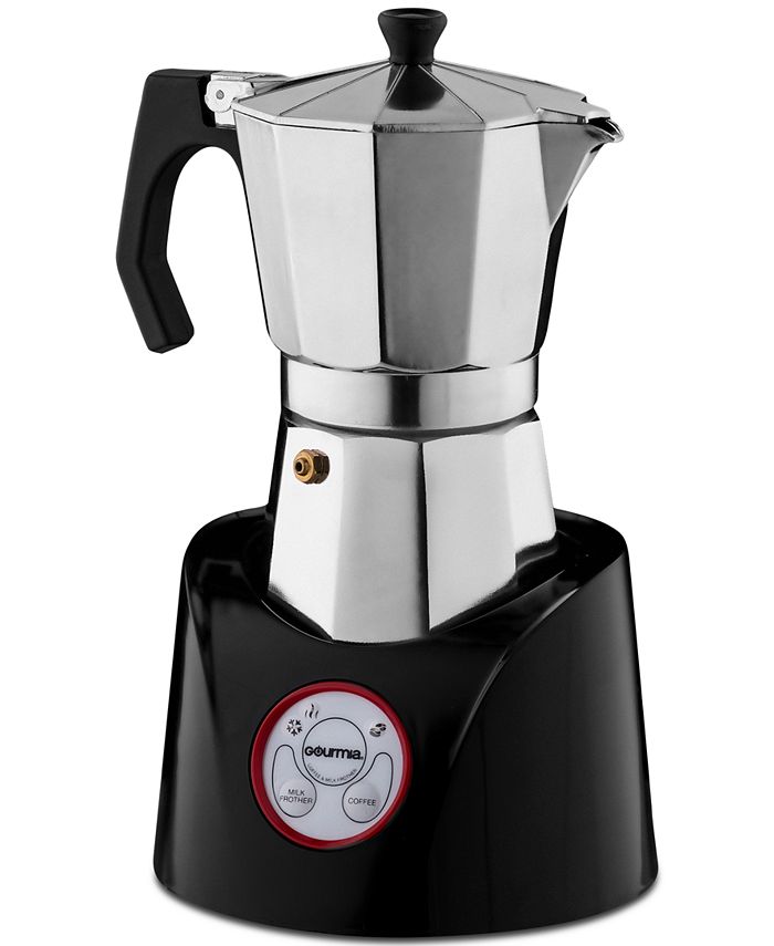 Gourmia GMF255 Moka Magic Espresso Coffee Pot & Milk Frother Macy's