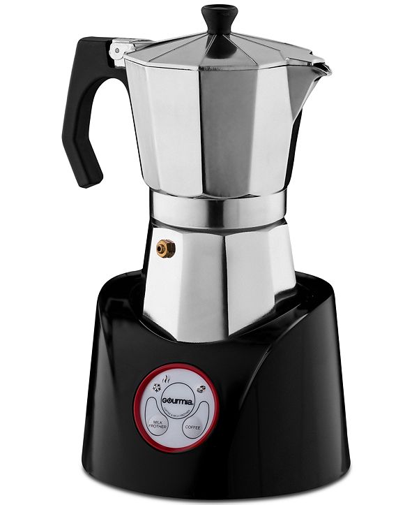 Gourmia GMF255 Moka Magic Espresso Coffee Pot & Milk Frother & Reviews