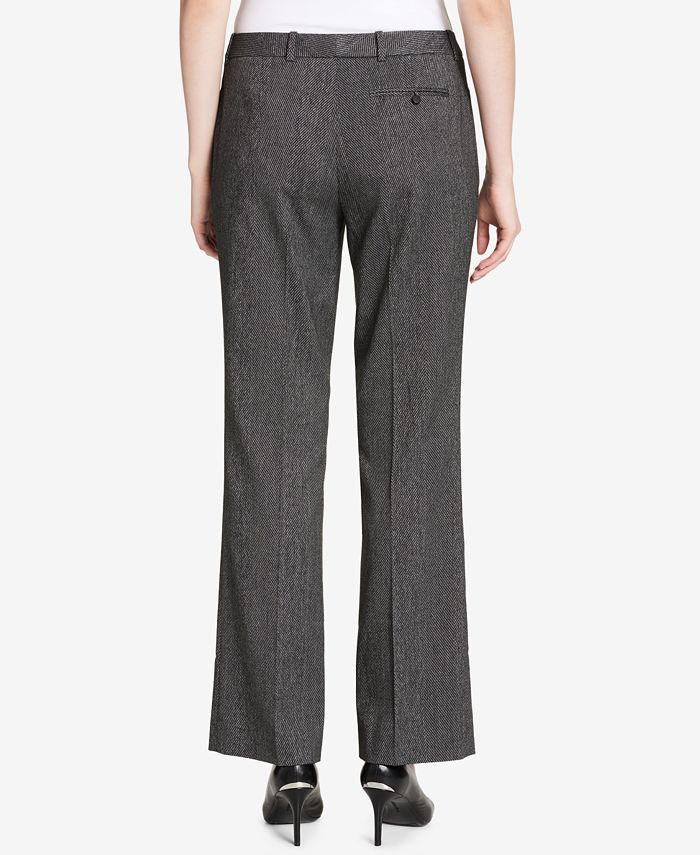 Calvin Klein Women's Tab Waist Pants Red Size 14 Petite