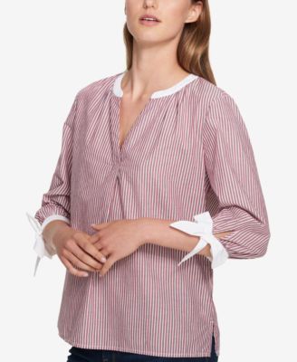 macy's tommy hilfiger women's blouses