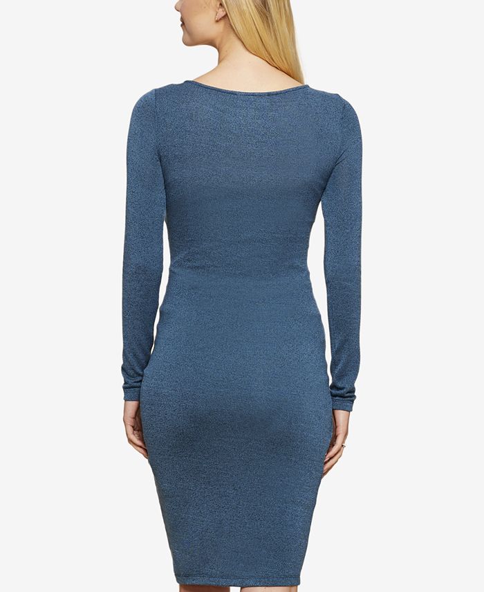 Jessica Simpson Maternity Ruched Long Sleeve Dress Macy s