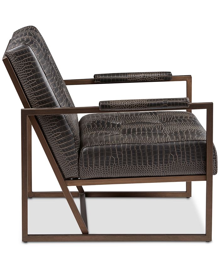 Furniture York Leather Lounger Macy's