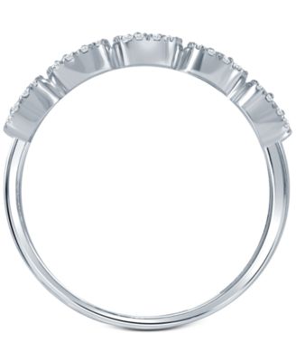 Diamond Halo Cluster Ring (1/4 ct. t.w.) in 10k  Yellow, White or Rose Gold 