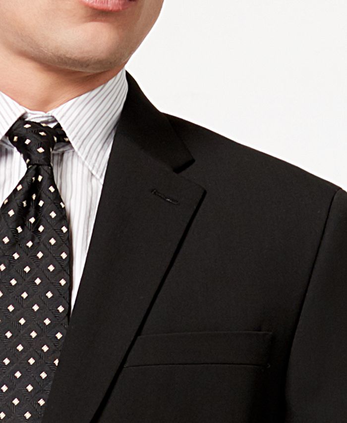 Tommy Hilfiger Men's Slim-Fit Stretch Performance Black Solid Suit - Macy's