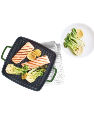 Martha Stewart Collection - 11" Enameled Cast Iron Grill Pan