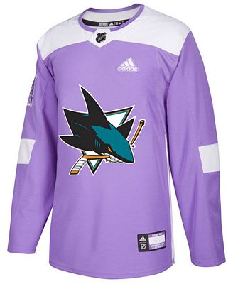 adidas Men's San Jose Sharks Authentic Hockey Fights Cancer Jersey 