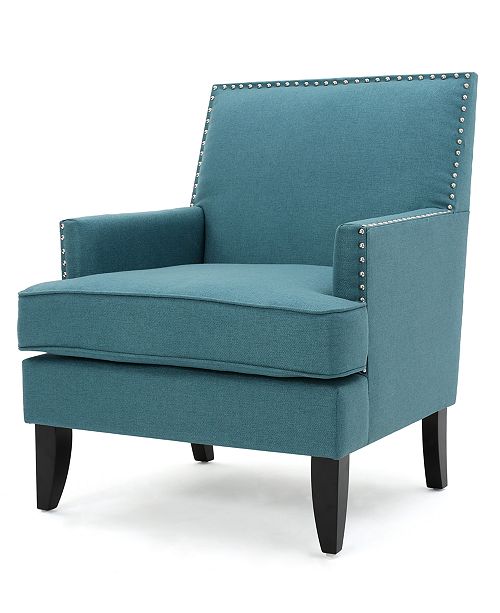 Noble House Arlyn Club Chair & Reviews Chairs Furniture Macy's