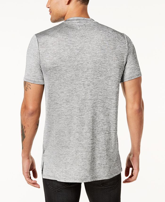 GUESS Men's Metallic Textured Mélange Stretch Pocket T-Shirt & Reviews ...