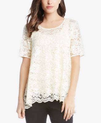 Karen Kane - Sequin Lace Swing Top