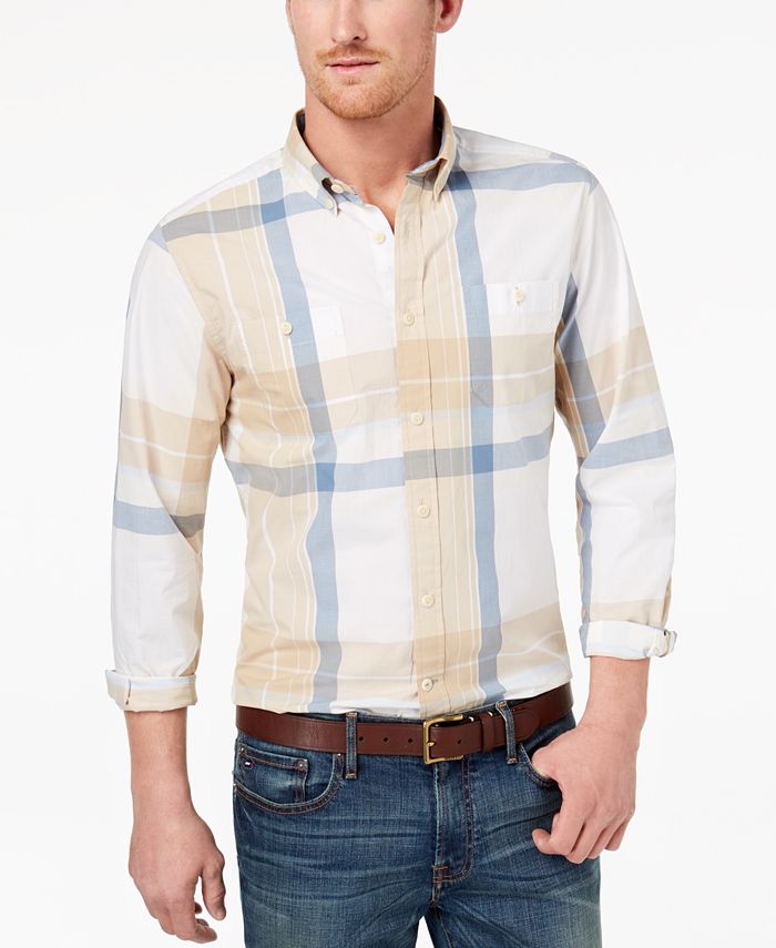 Tommy Hilfiger Men's Plaid Shirt, Created for Macy's Macy's