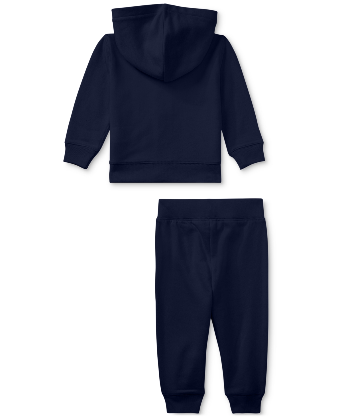 Shop Polo Ralph Lauren Baby Boys Bear Hoodie And Pants, 2 Piece Set In French Navy