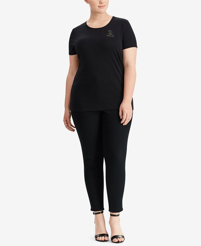Lauren Ralph Lauren Plus Size T-Shirt & Reviews - Tops - Plus Sizes ...