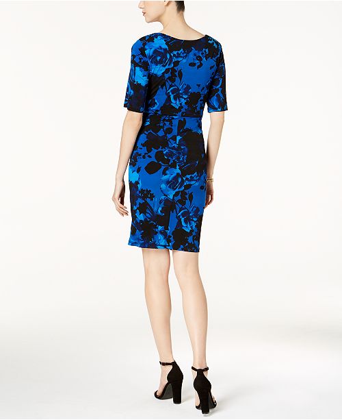 Connected Petite Ruched Dress & Reviews - Dresses ...