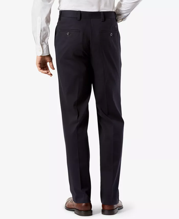 Men's Easy Classic Pleated Fit Khaki Stretch Pants - thumbnail 10