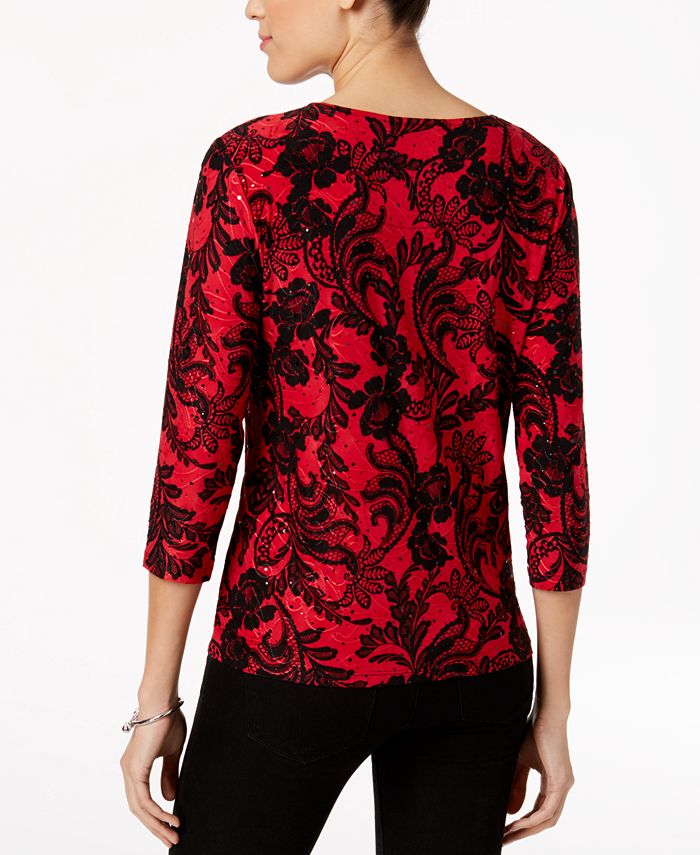 macy's jm collection petite tops