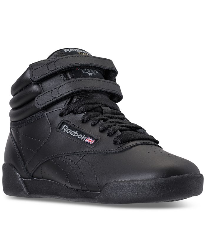 Reebok Big Girls' Freestyle High Top Casual Sneakers from Finish Line ...