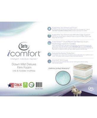 serta icomfort dawn mist crib and toddler mattress