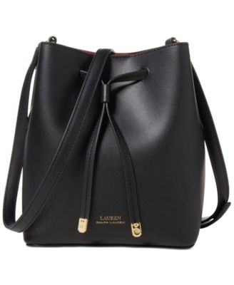 leather debby drawstring bag ralph lauren