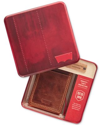 Levi's - Men's RFID Front-Pocket Leather Wallet