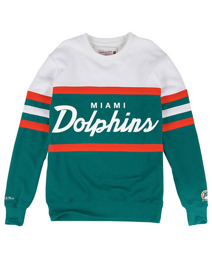 Mitchell & Ness Men's Miami Dolphins Head Coach Crew Sweatshirt