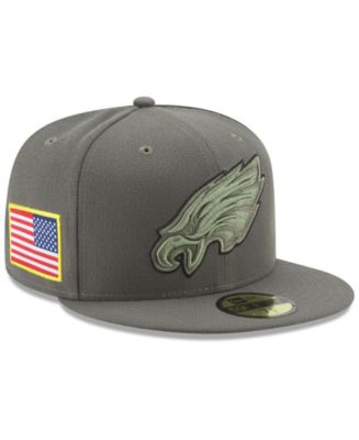 New Era Philadelphia Eagles Salute To Service 59FIFTY Fitted Cap - Macy's