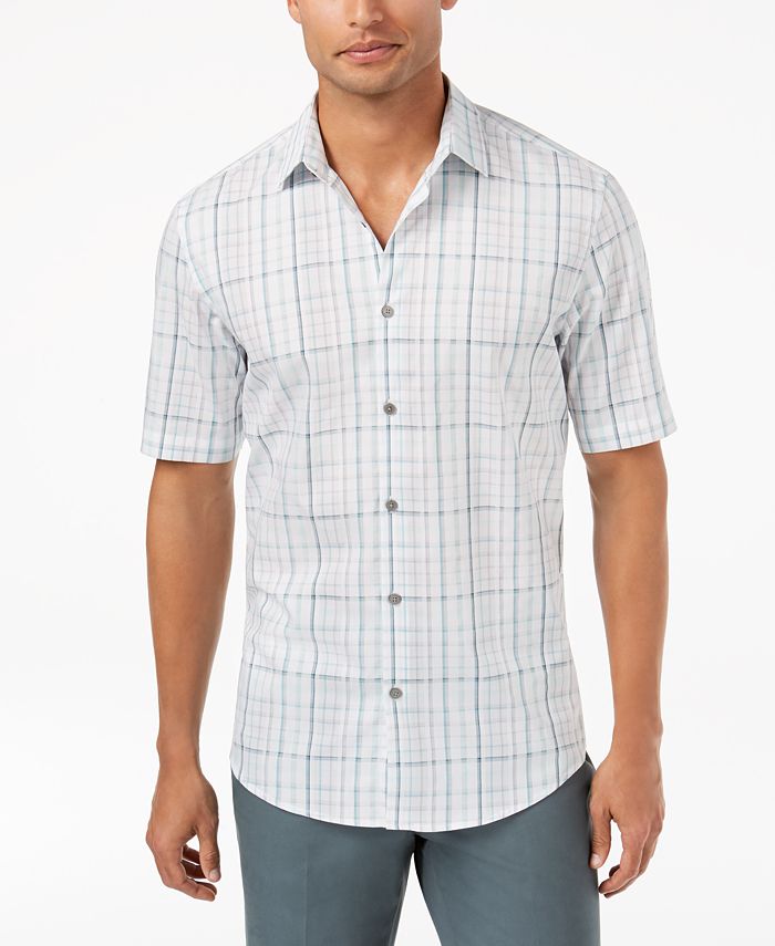 Alfani Men's Chilton Plaid Shirt, Created for Macy's & Reviews - Casual ...