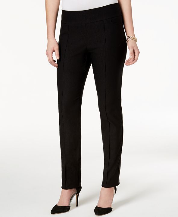Style & Co Pull-On Fleece Lined Skinny Pants, Created for Macy's ...